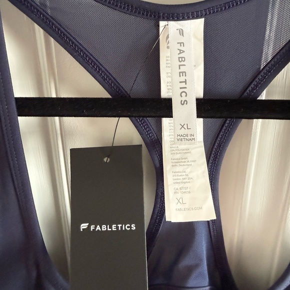 Fabletics Racerback Active Tank XL — Deep Navy - Picture 2 of 7
